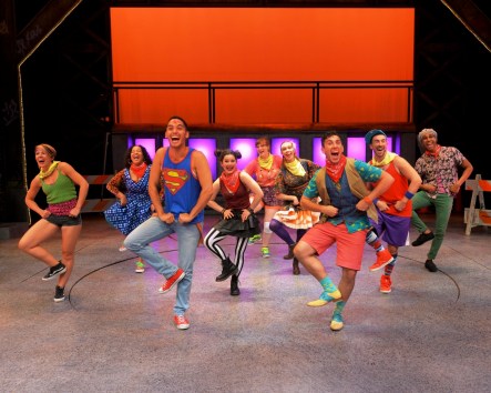 The cast of Godspell